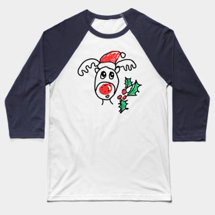 Reindeer really bad christmas design Baseball T-Shirt